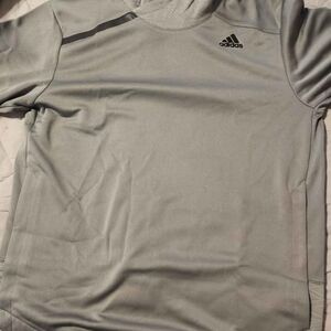 Adidas Men's Light Gray Hoodie